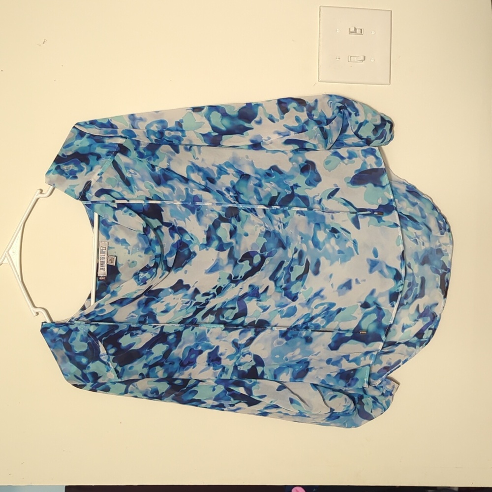 Jennifer Lopez woman's sheer blouse size medium